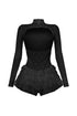 Linda Lace Long Sleeve Ruffle Romper